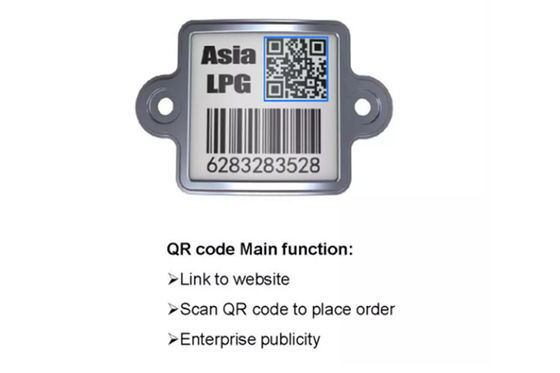 Σύνδεση κώδικα ετικετών QR γραμμωτών κωδίκων κυλίνδρων LPG με τον ιστοχώρο μοναδικό Indentity 20 έτη υπαίθρια