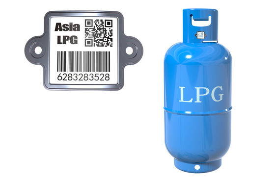 Άθραυστος υπαίθρια κύλινδρος που ακολουθεί το γραμμωτό κώδικα LPG και τον κώδικα QR