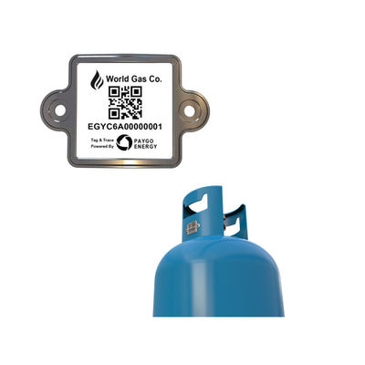 Μόνιμη ετικέτα γραμμωτών κωδίκων κυλίνδρων LPG για τη διαχείριση της χημικής αντίστασης Clinder αερίου