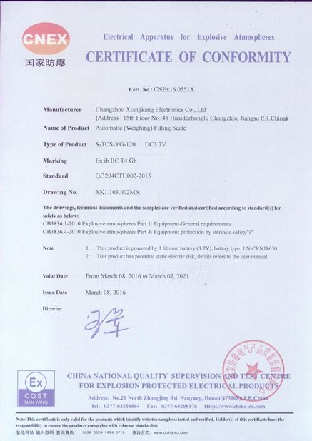 Κίνα Xiangkang Electronic Co., Ltd. Πιστοποιήσεις