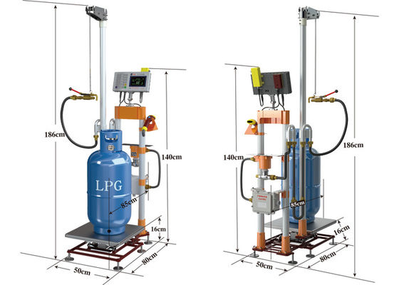μηχανή πλήρωσης κυλίνδρων αερίου LPG s-tcs-yg-SV 220V 15kg