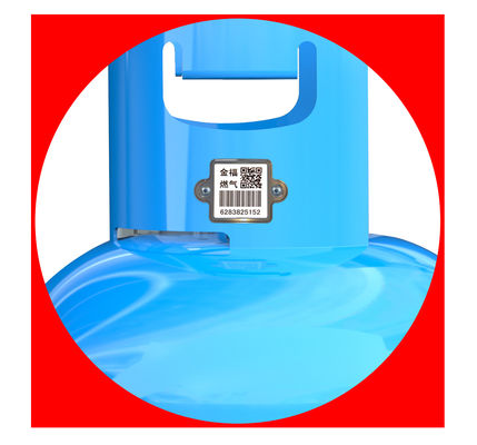 Οι καυτές πωλήσεις  γρατσουνίζουν τους γραμμωτούς κώδικες κυλίνδρων αερίου λούστρου χάλυβα αντίστασης UID QR 304