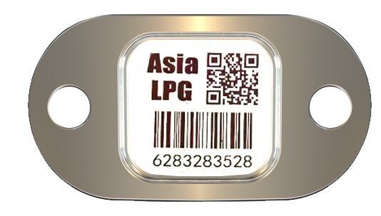 Κύλινδρος LPG ετικεττών γραμμωτών κωδίκων που ακολουθεί την αντίσταση 12mm*12mm Scartch